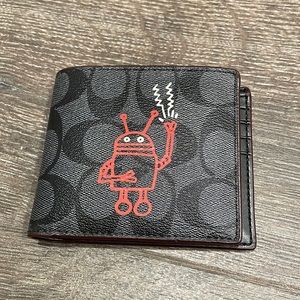 Coach Robot Wallet 2-in-1 never used. No box or tag.
